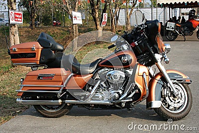 Bigbikes stop altogether at Udonthani. Editorial Stock Photo